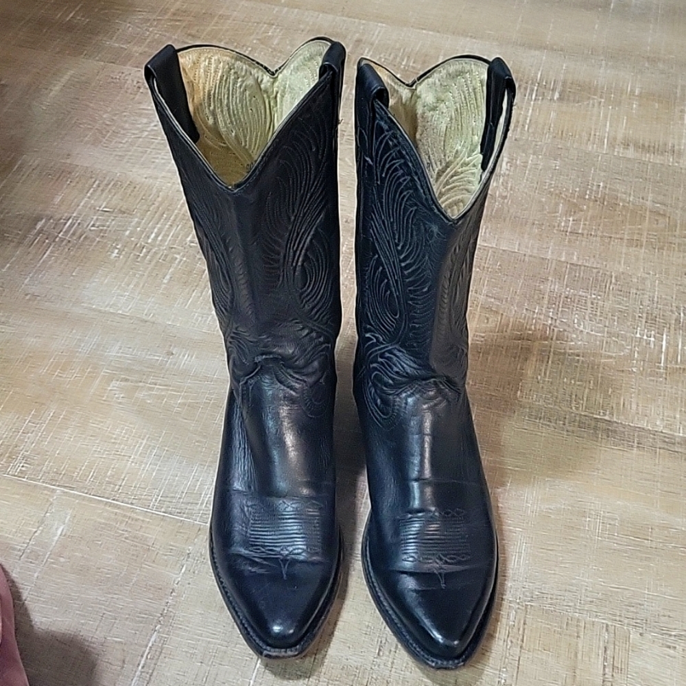 Classic Black Women's Western Cowboy Boots